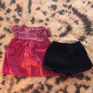 Ruffle Sleeve Two Piece short set